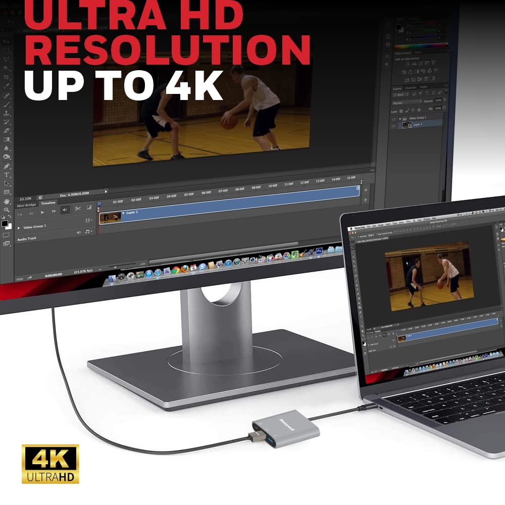 Type C to HDMI with PD Charging and USB 3.0 Adapter