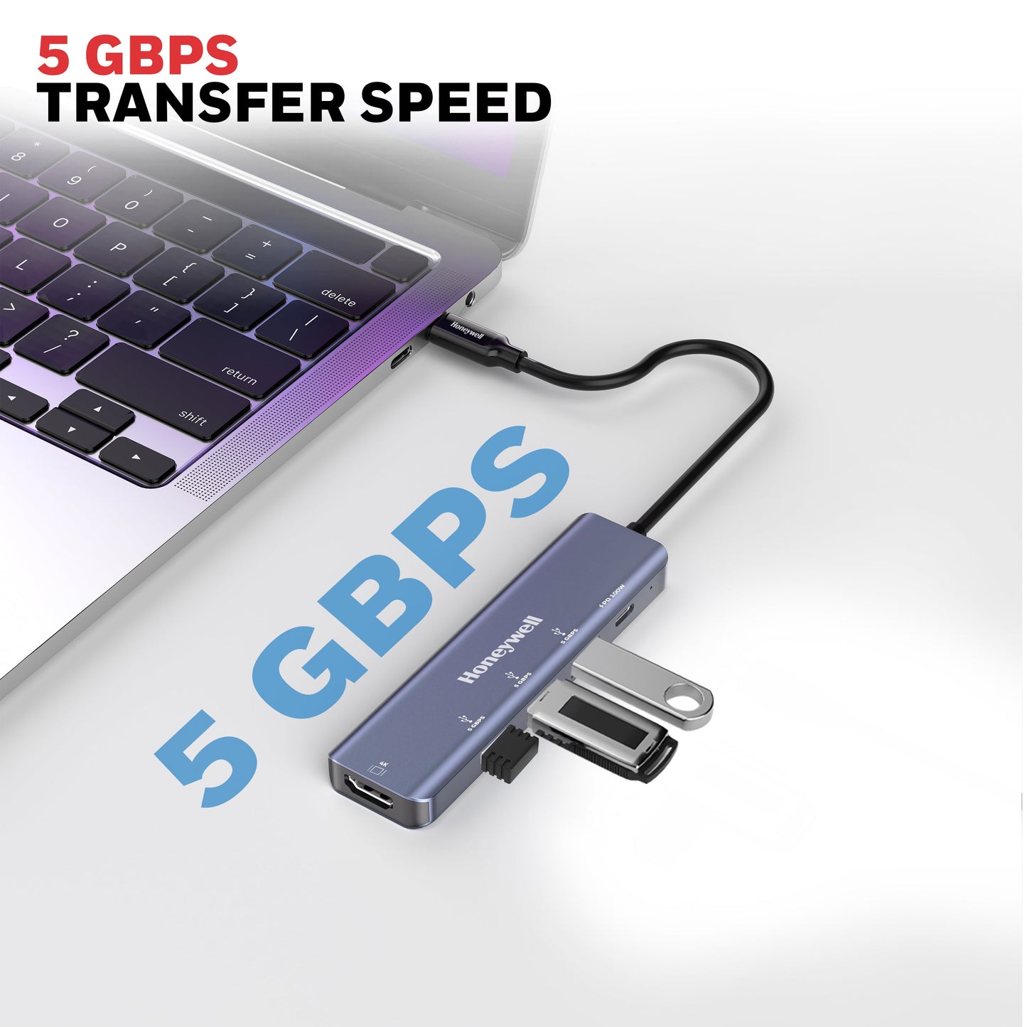 Type C Docking Station – 5-In-1