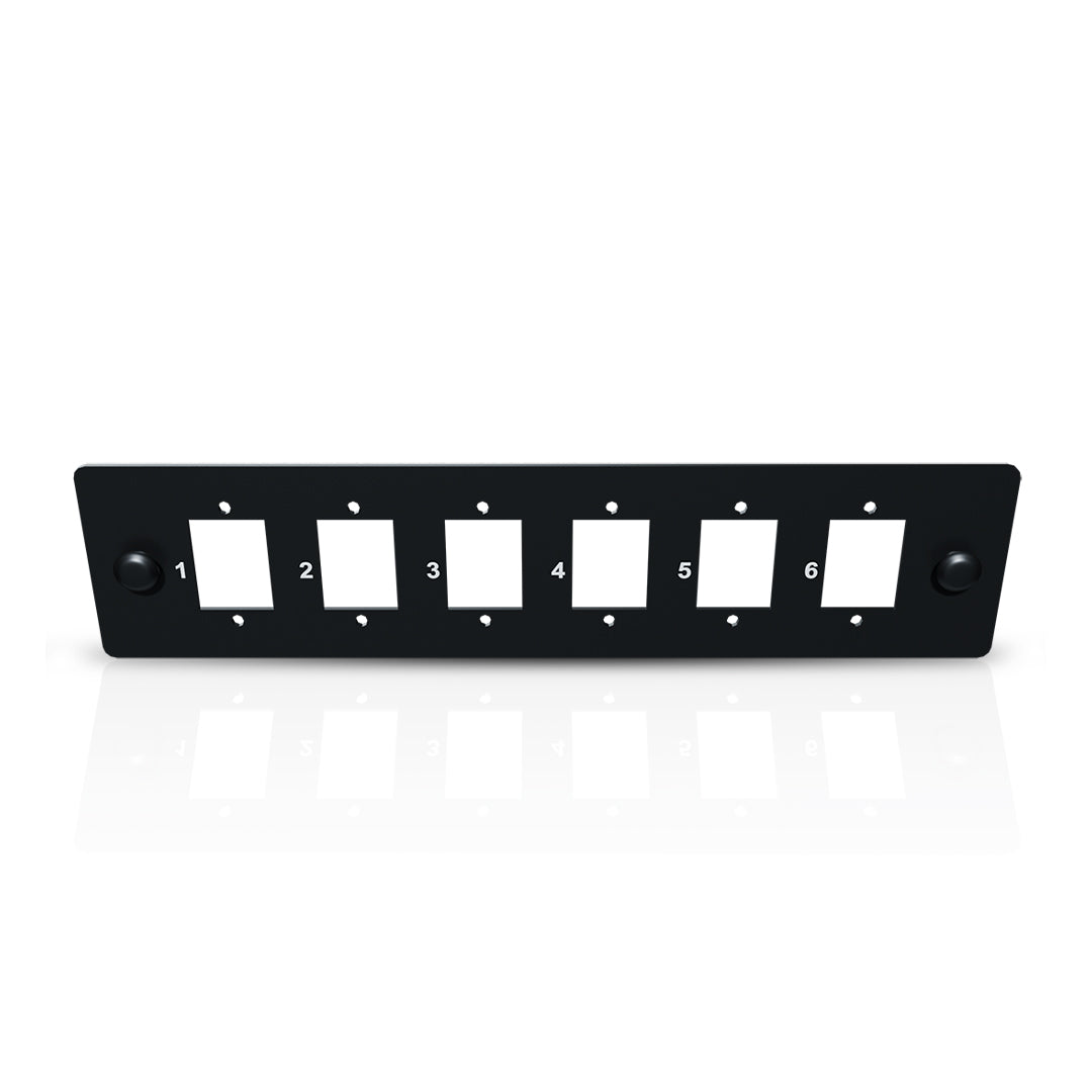 1 x 6 SC Simplex Adapter Panel