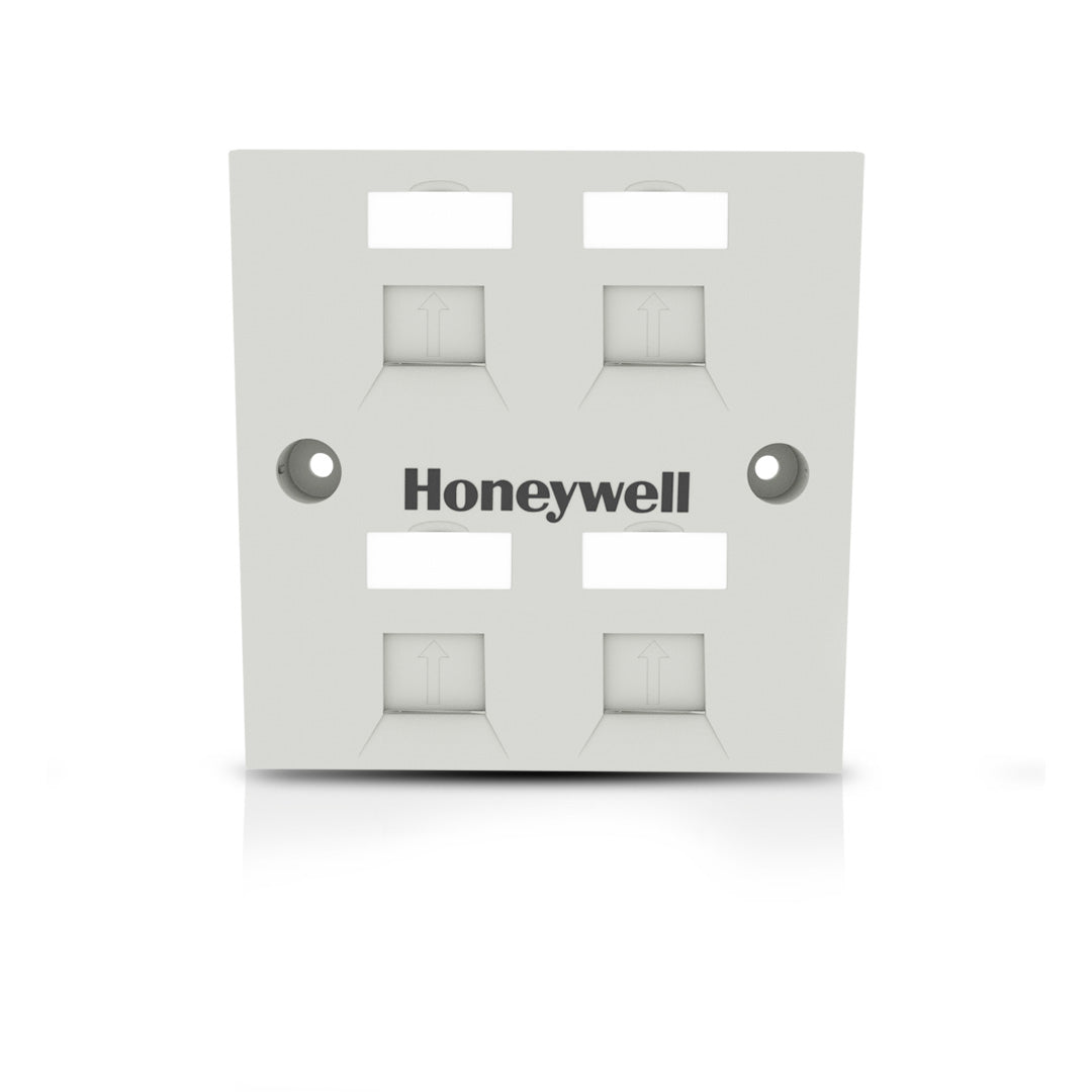 Square Face Plate for Holding Quad Keystone Jack UTP and STP