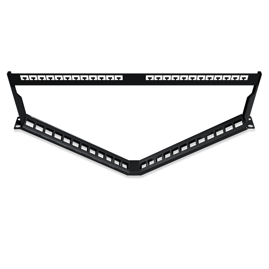 Angular Patch Panel, UTP UNLOADED, 24 ports