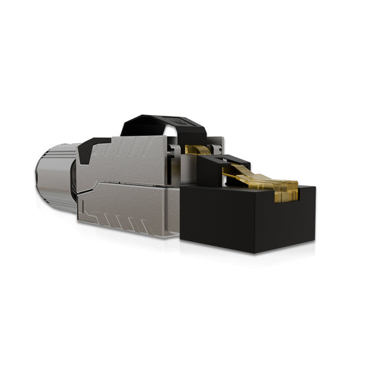 Cat 6 STP Field Connector RJ-45 tool-less Plug