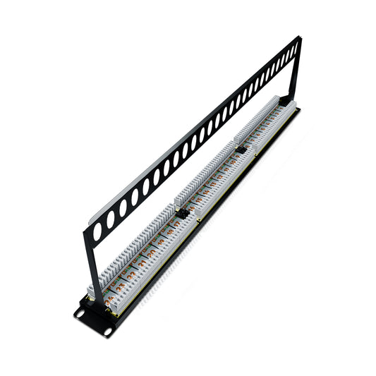 Cat 6A UTP 24 ports Loaded Patch Panel