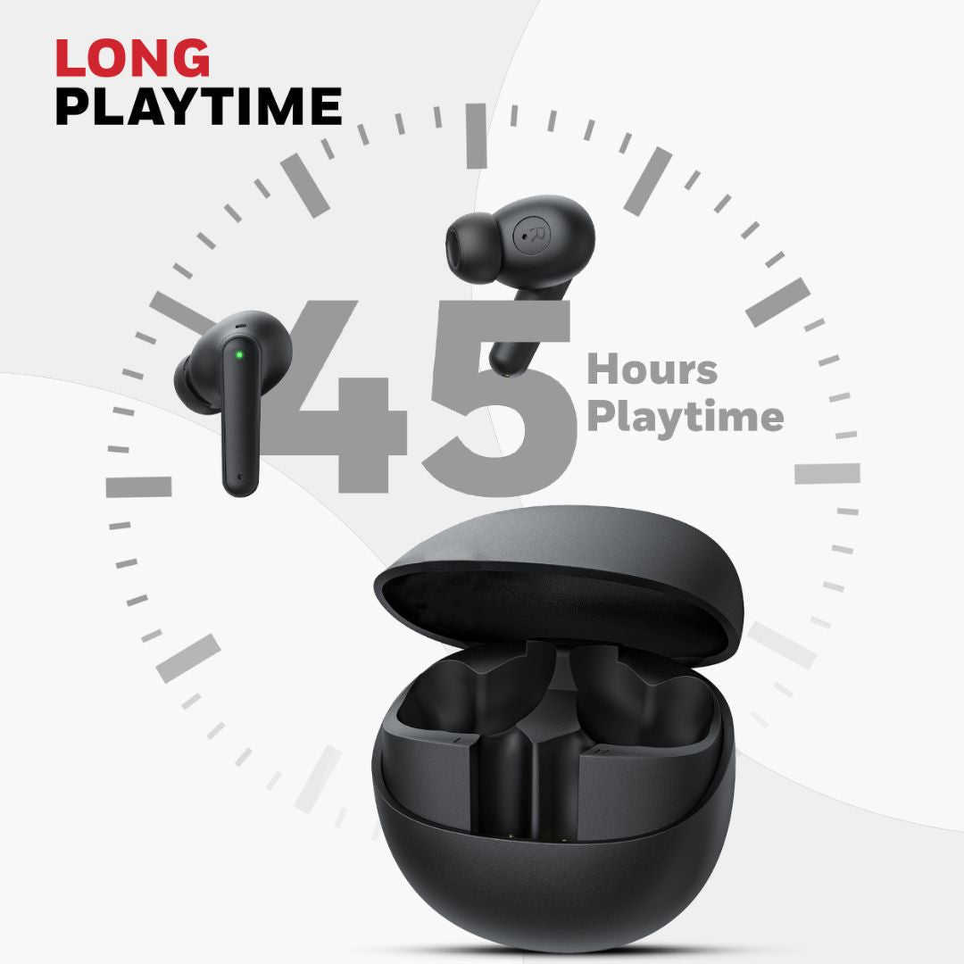 Moxie V1400 Truly Wireless Earbuds-Black