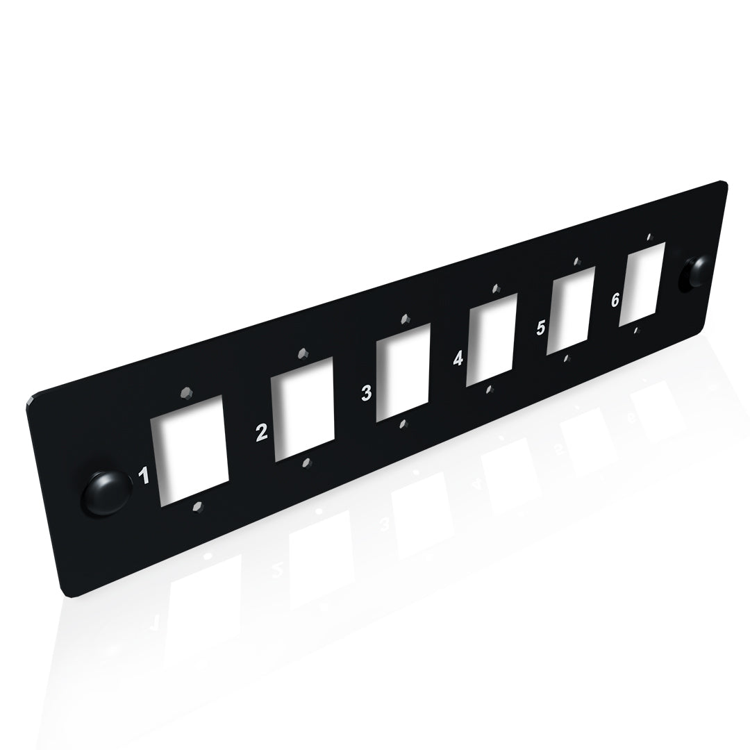 1 x 6 LC Duplex Adapter Panel