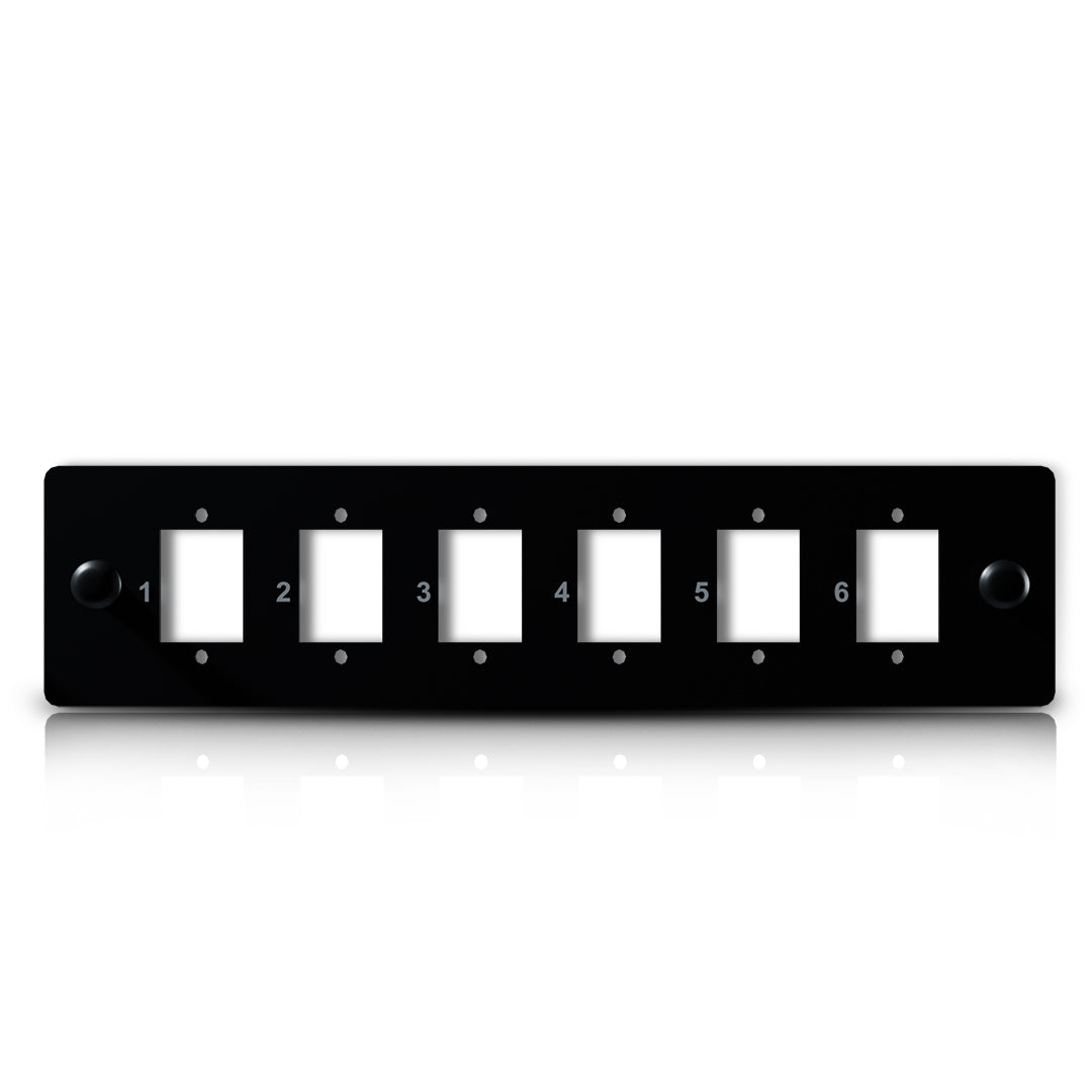 1 x 6 LC Duplex Adapter Panel