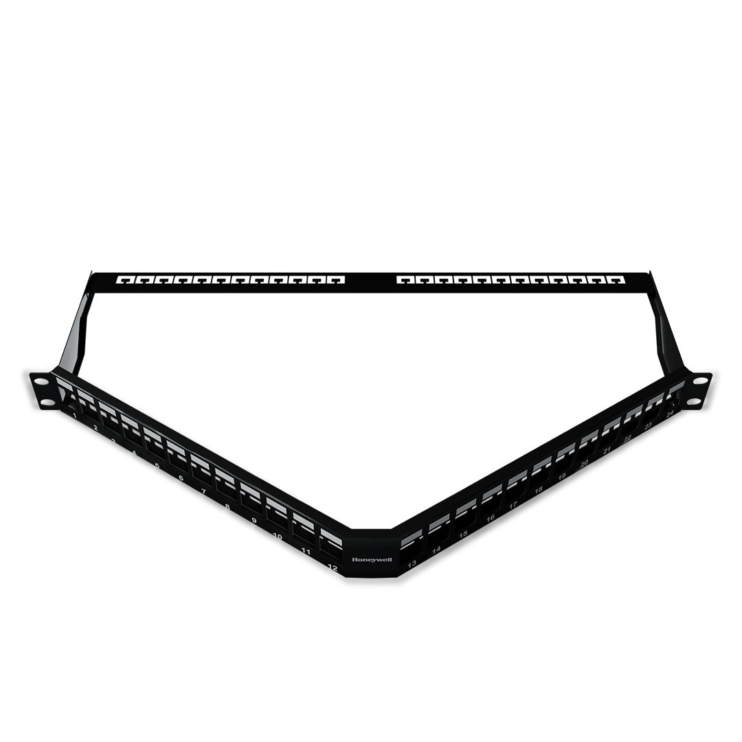 Angular Patch Panel, UTP UNLOADED, 24 ports