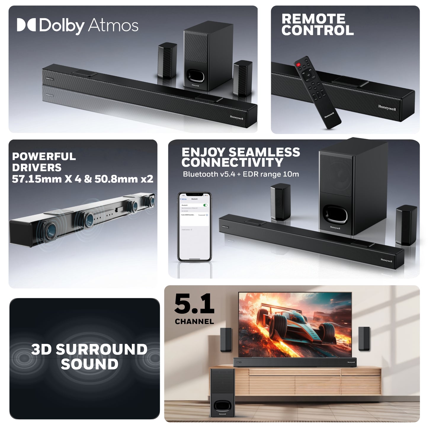 Trueno U8000 Soundbar- 700W