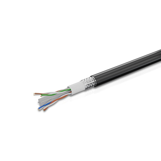 CAT 6A ARMORED 4 Pair Solid Cable 23AWG FR-PVC 305 Mtrs