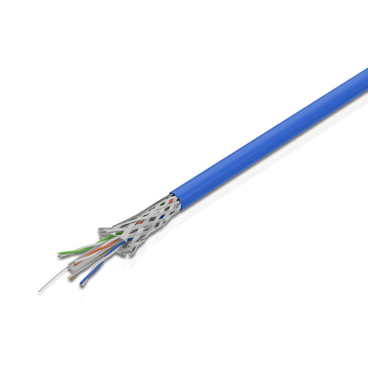 Cat 6 SFTP 4P Solid Cable True 23 AWG LSZH CM Blue 305 Mtrs
