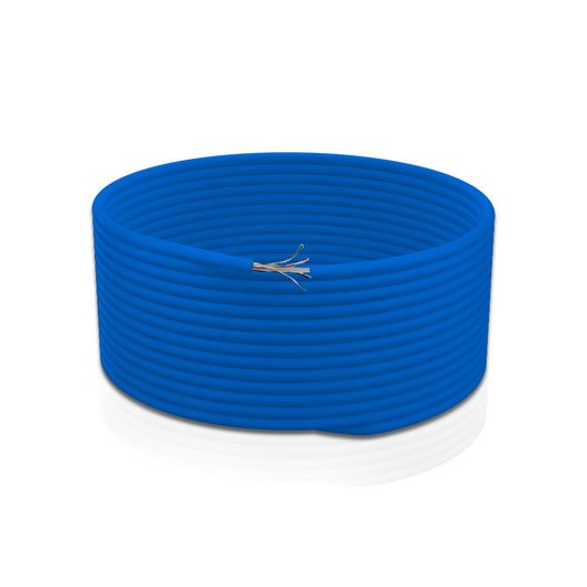 Cat 6A UTP 4 Pair Solid Cable True 23 AWG LSZH Blue 305 Mtrs