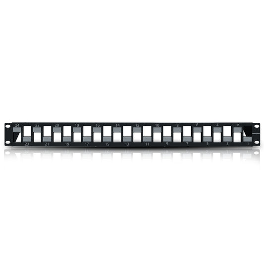 24 Ports UTP Unloaded Staggered Patch Panel