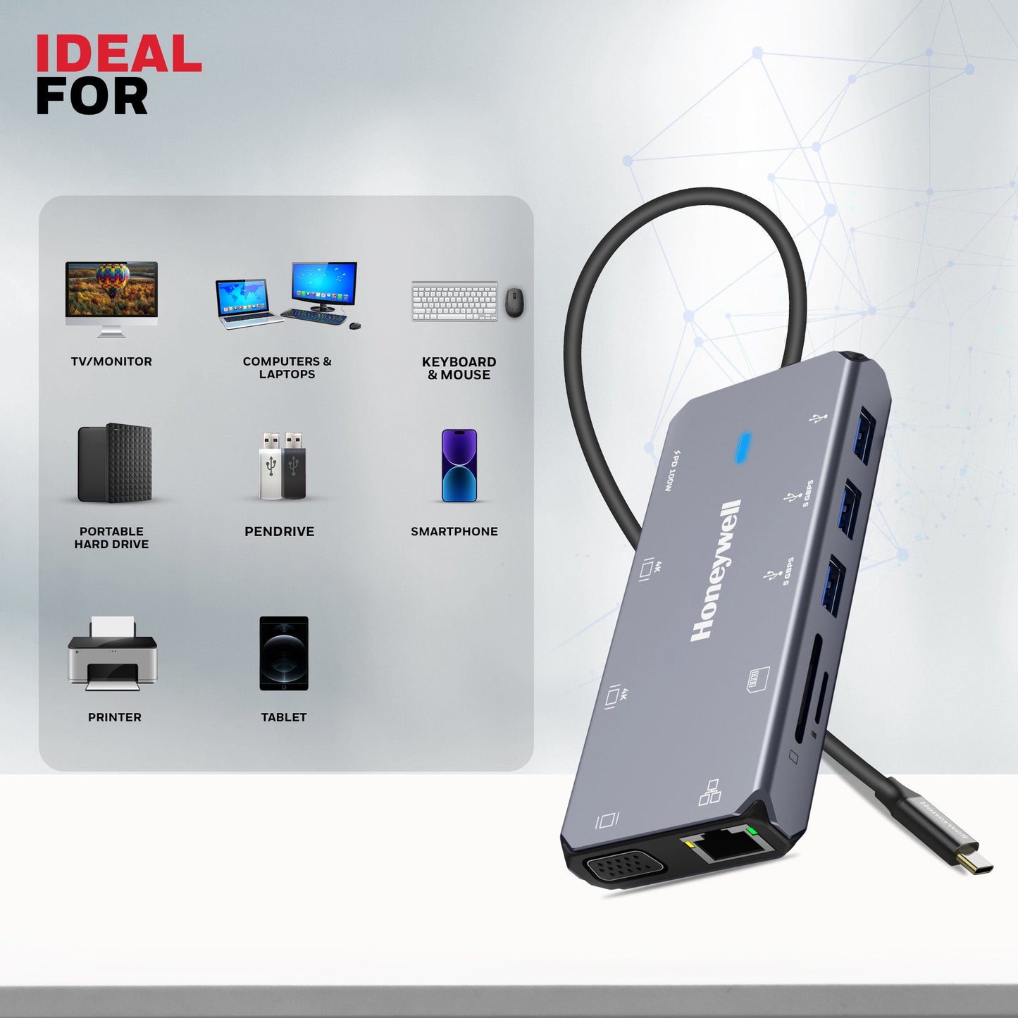 Type C Docking Station - 10 in 1