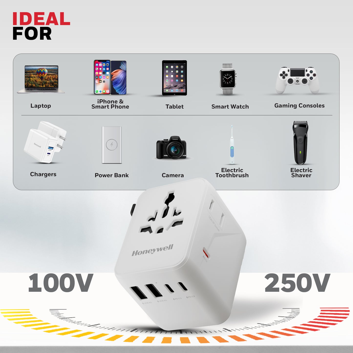 World Travel Adapter - 70W