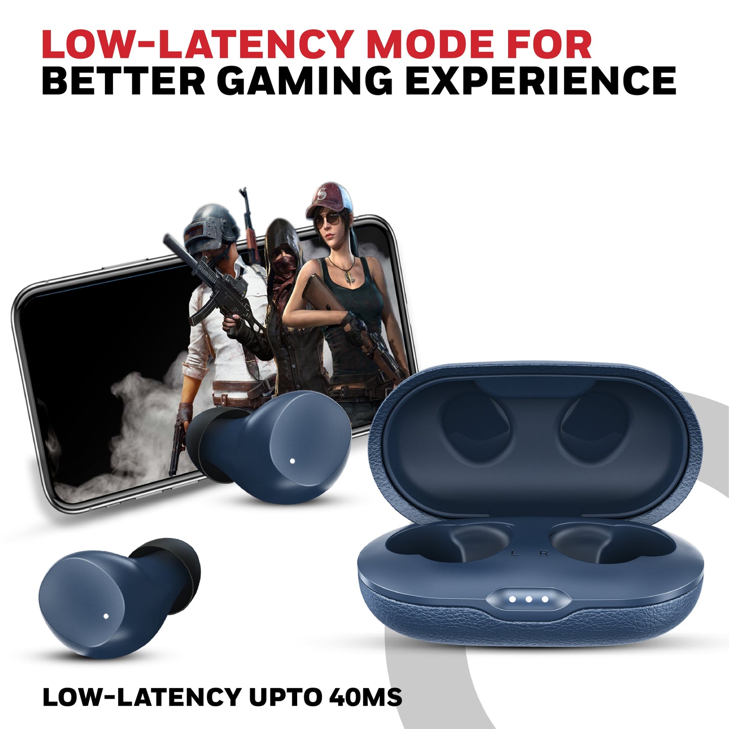 Suono P2200 Truly Wireless Earbuds-Blue