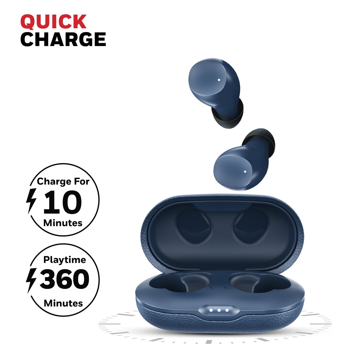 Suono P2200 Truly Wireless Earbuds-Blue