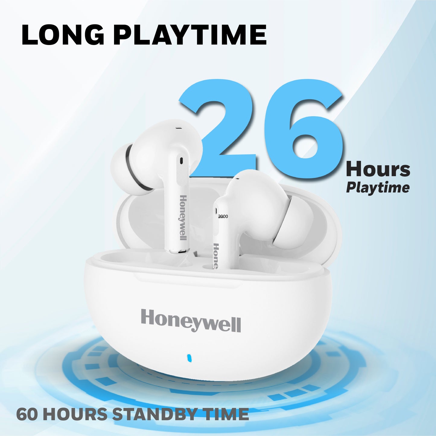 Moxie V1200 Truly Wireless Earbuds-White