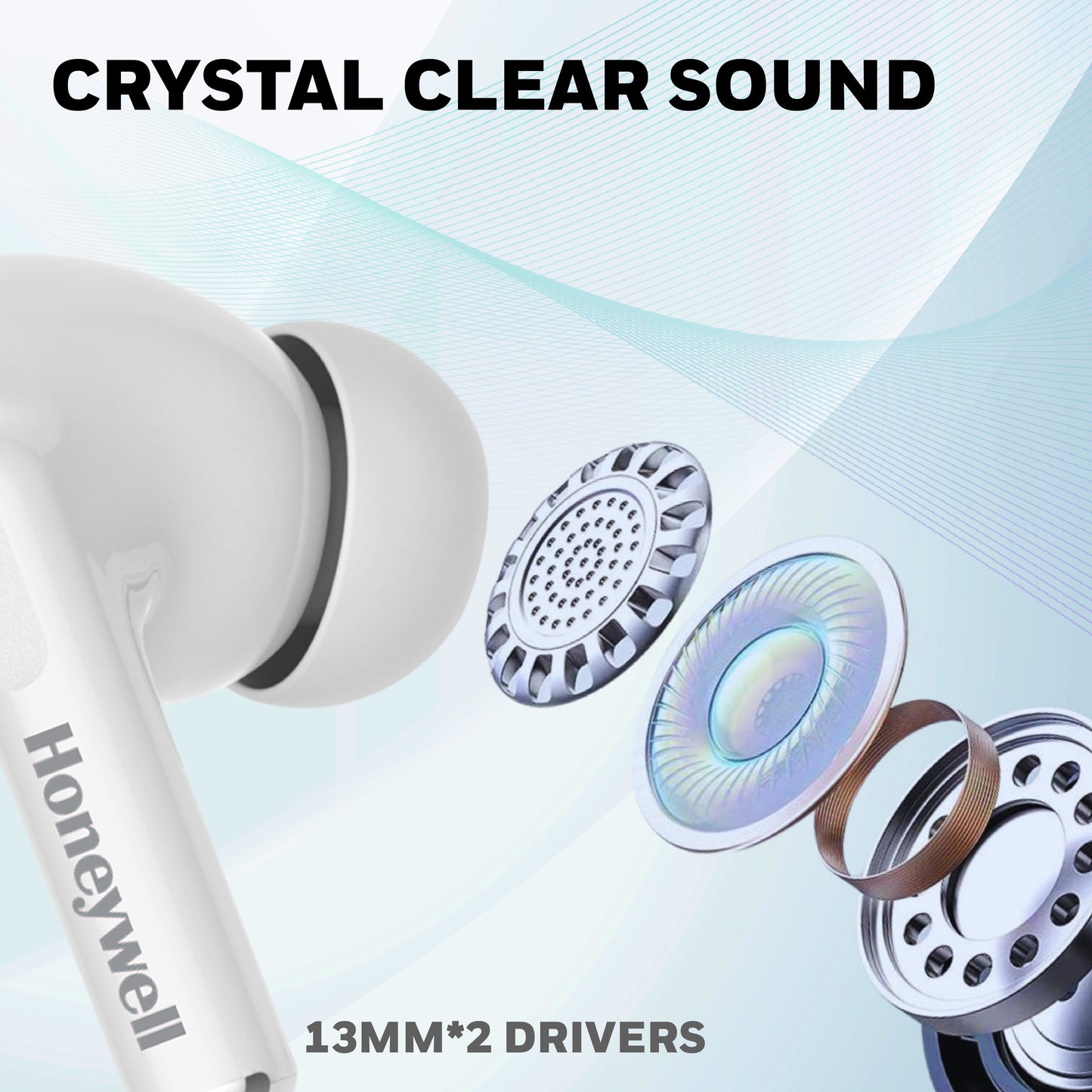 Moxie V1200 Truly Wireless Earbuds-White