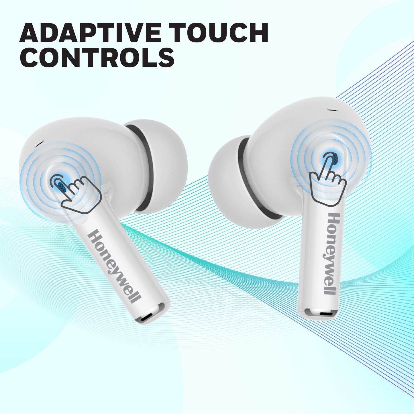 Moxie V1200 Truly Wireless Earbuds-White