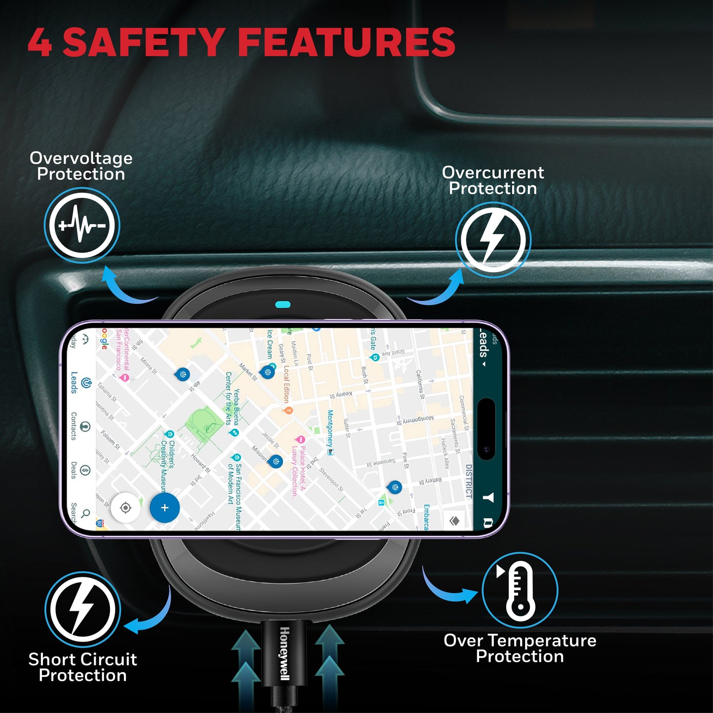 Zest MagSafe Phone Mount Car Charger