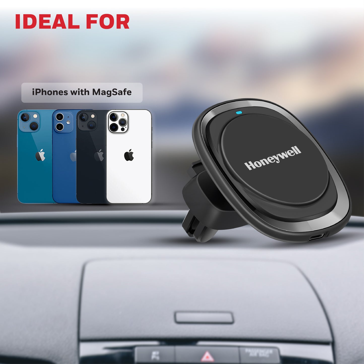 Zest MagSafe Phone Mount Car Charger