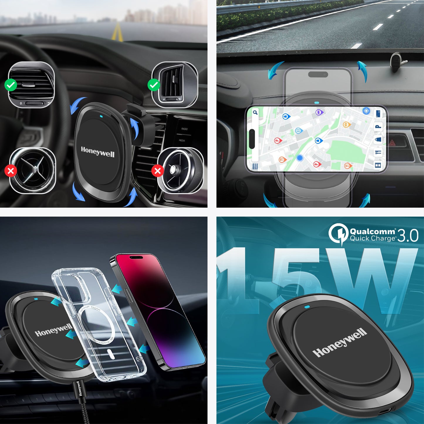 Zest MagSafe Phone Mount Car Charger