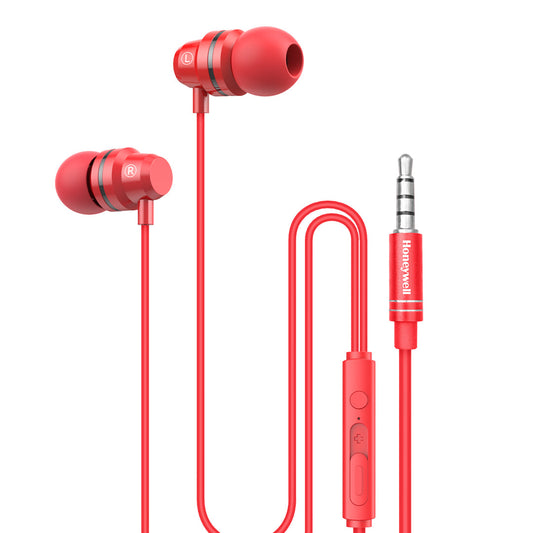 Moxie V50 Wired Earphones-Red