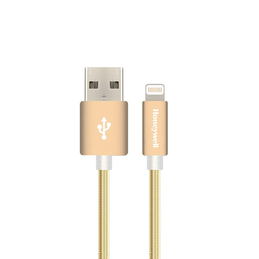 Apple Lightning Sync & Charge Cable 1.2 Mtr (Braided) - Gold