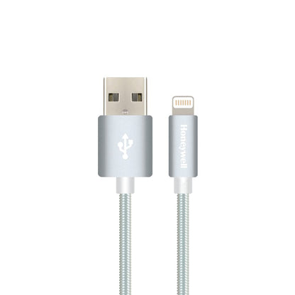 Apple Lightning Sync & Charge Cable 1.2 Mtr (Braided) - Silver