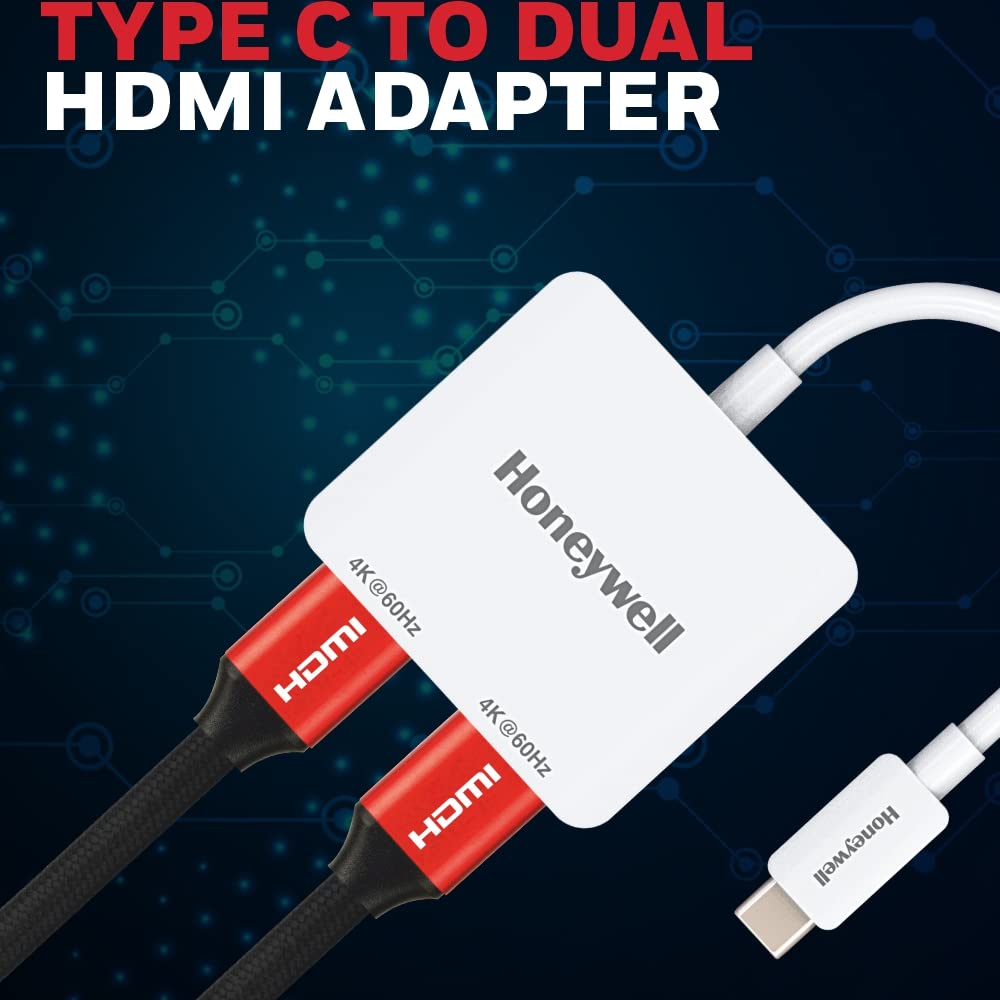 Type C to Dual HDMI Adapter
