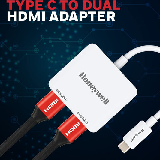 Type C to Dual HDMI Adapter