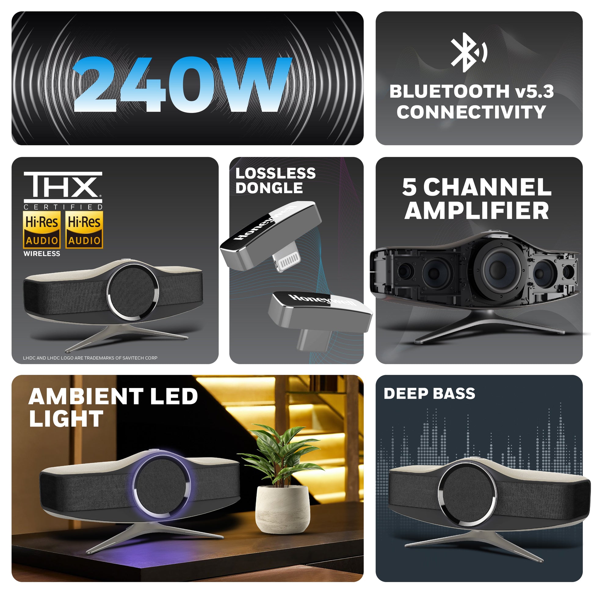 Aviator Hi-Fi Speaker-Dark Grey - Main Image