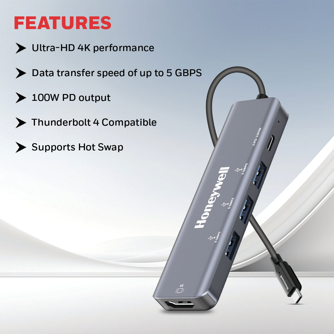 Type C Docking Station –  5-In-1