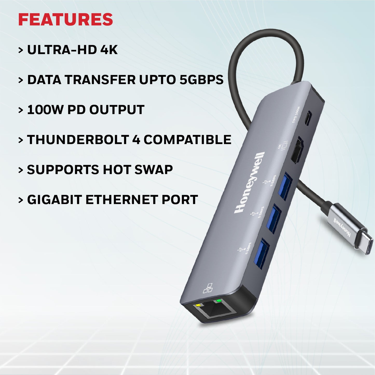 Type C Docking Station - 6 in 1