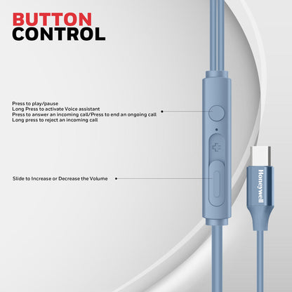 Suono P60 Wired Earphones-Blue