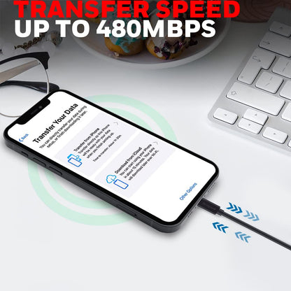 Apple Lightning Sync & Charge Cable 1.2Mtr (Non-Braided) - Black