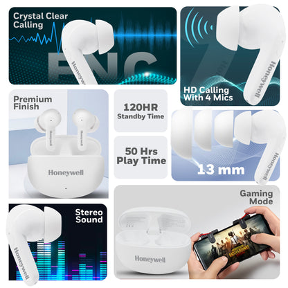 Suono P2100 Truly Wireless Earbuds-White