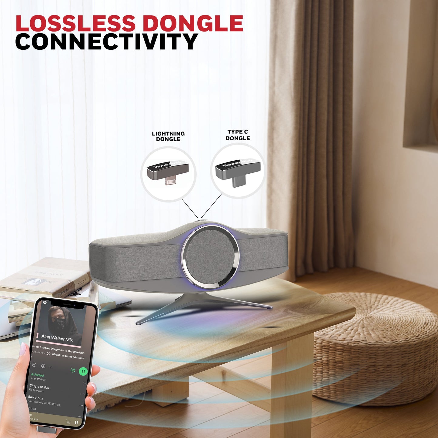 Aviator Hi-Fi Speaker-Grey