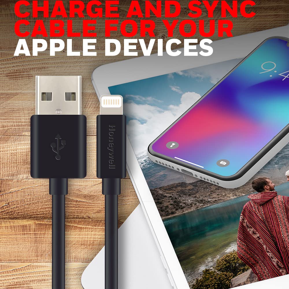 Apple Lightning Sync & Charge Cable 1.2Mtr (Non-Braided) - Black
