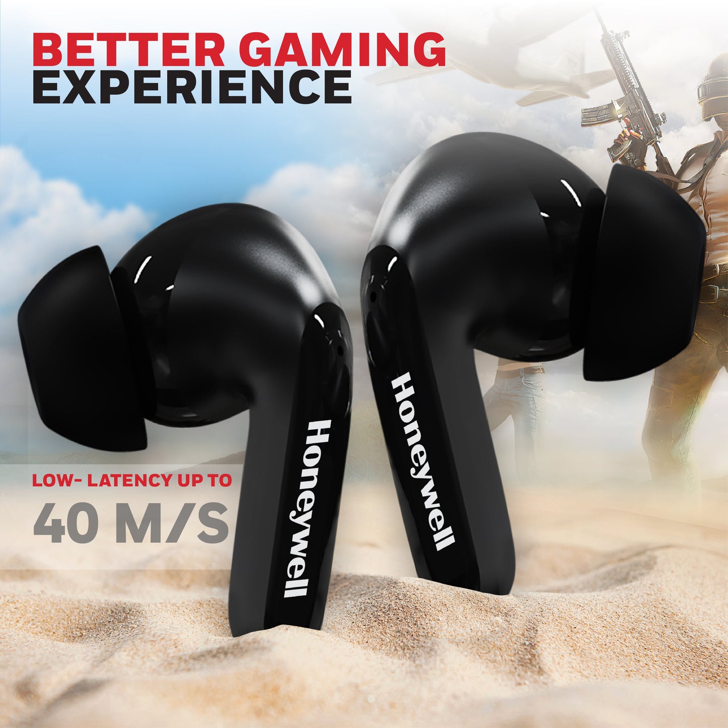 Suono P2100 Truly Wireless Earbuds-Black