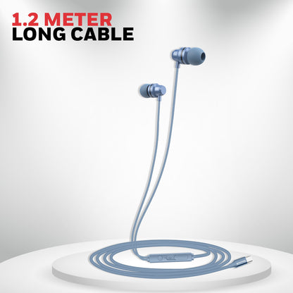 Suono P60 Wired Earphones-Blue