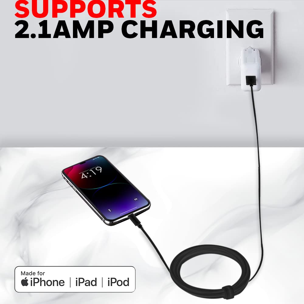 Apple Lightning Sync & Charge Cable 1.8Mtr - Black