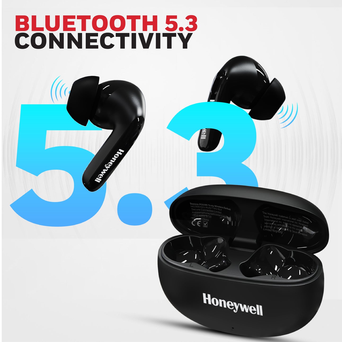 Suono P2100 Truly Wireless Earbuds-Black