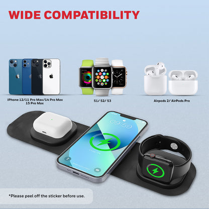 Zest Wireless 3 in 1 Foldable Charger