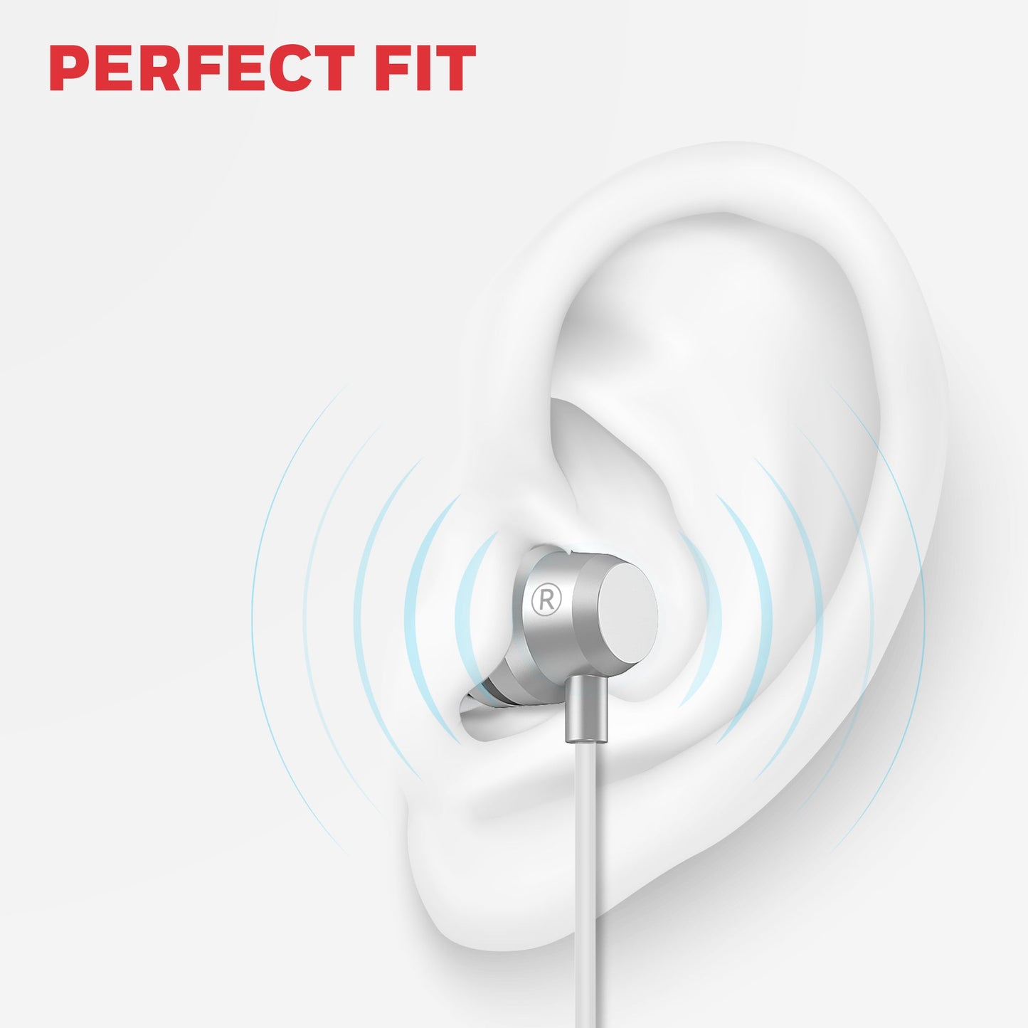Moxie V50 Wired Earphones-White