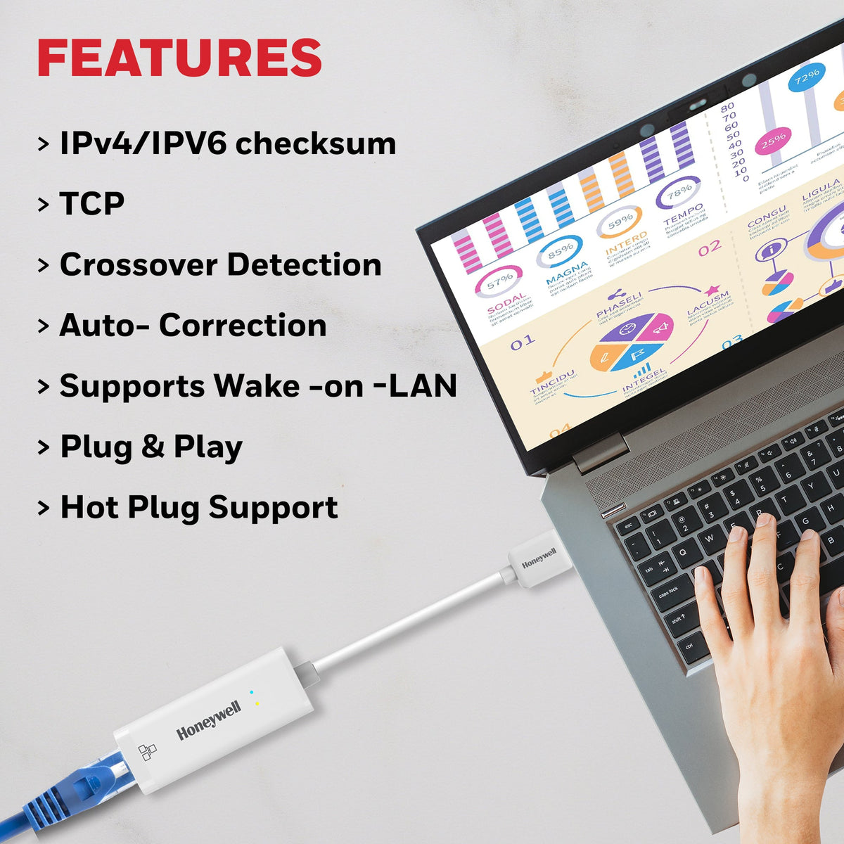USB 3.1 to Gigabit Ethernet Adapter | Buy best Adapters – Honeywell ...