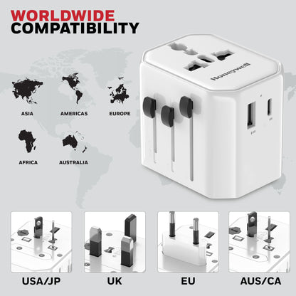 Universal World Travel Adapter - 38W(White)