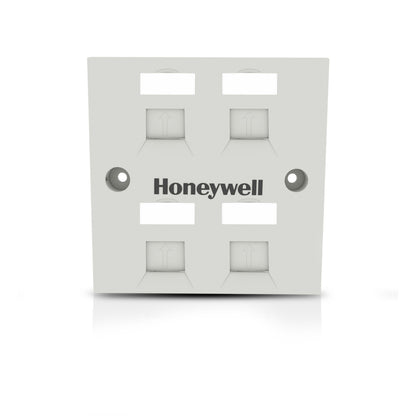 Square Face Plate for Holding Quad Keystone Jack UTP and STP