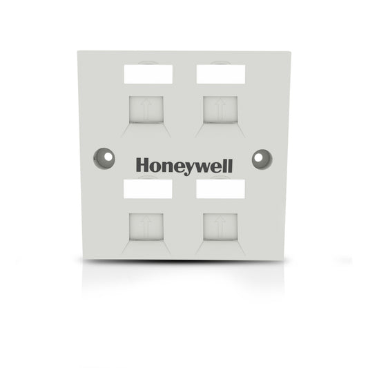 Square Face Plate for Holding Quad Keystone Jack UTP and STP