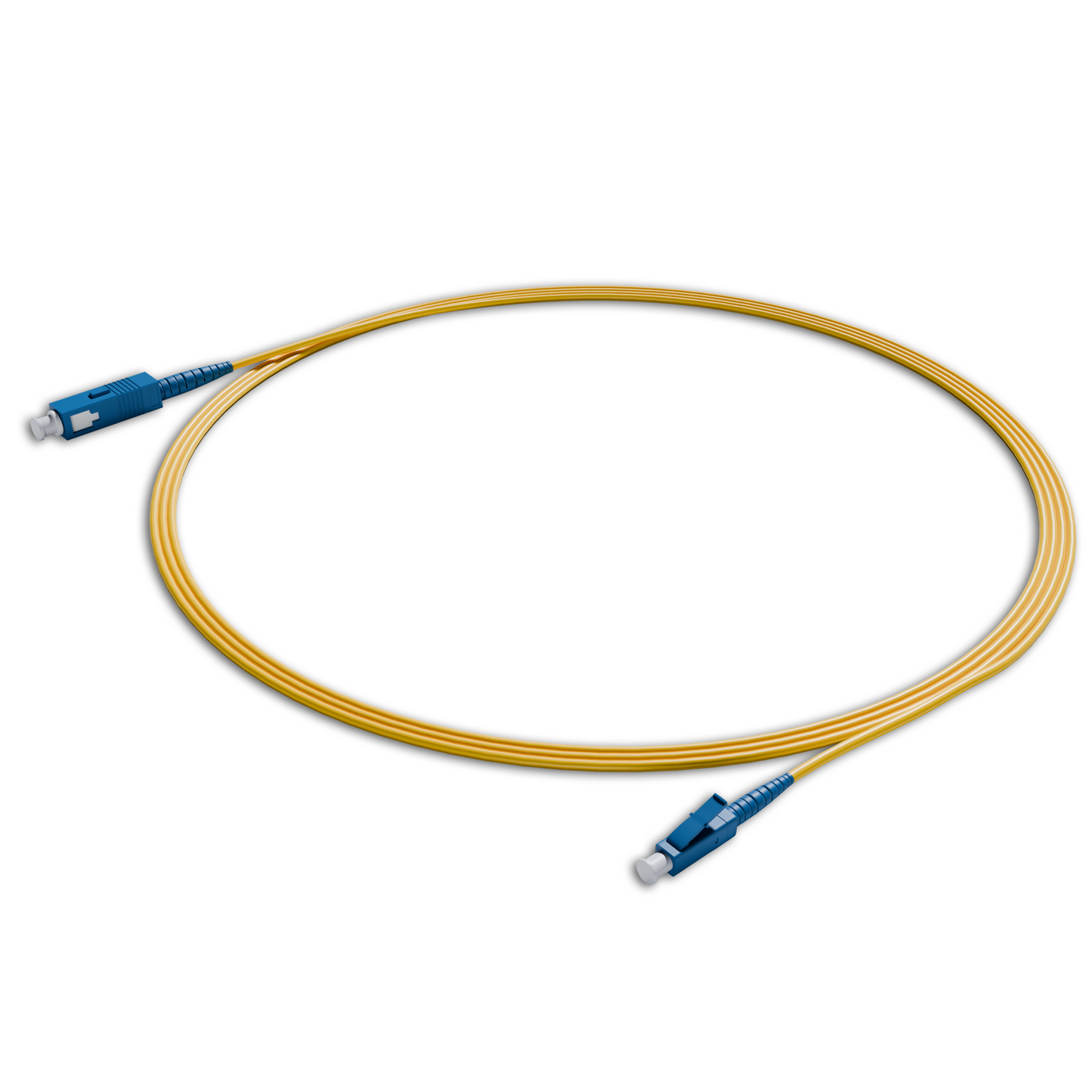 SM LC-SC APC Simplex Patch Cord 5 Mtrs